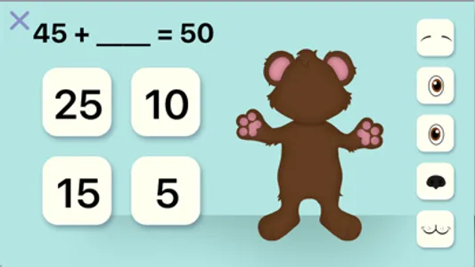 Teddy Bear Math - Add to 50 screenshot 0