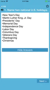 US Citizenship Test - PRO screenshot 2