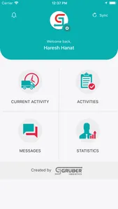 Gruber Logistics Driver APP screenshot 1