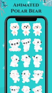 Animated Polar Bear Stickers! screenshot 1