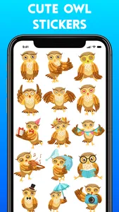 Cute Owl Stickers! screenshot 1