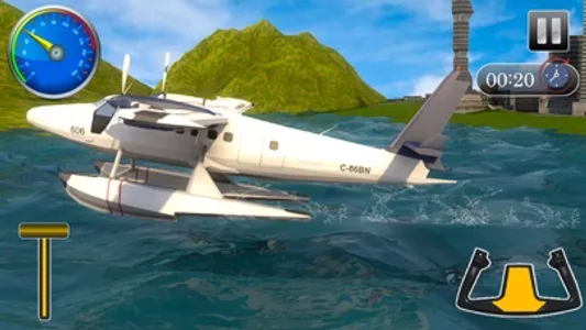 Flying Sea-Plane Games 2018 screenshot 2