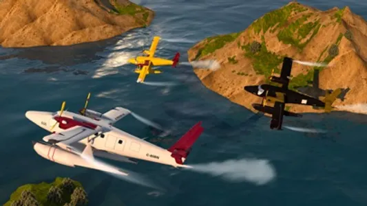 Flying Sea-Plane Games 2018 screenshot 6