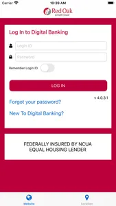 Red Oak Credit Union Mobile screenshot 0
