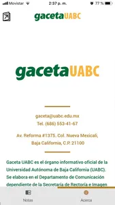 UABC Gaceta screenshot 4