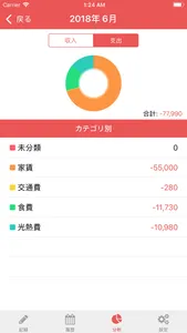 家計簿SP - 誰でも使えるシンプルな収支管理アプリ- screenshot 1