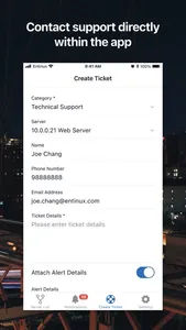 Entinux NMS screenshot 2