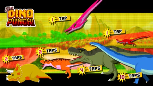 Dino Punch: Speed tapping game screenshot 1