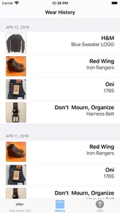 WearTracker - Clothing Tracker screenshot 4