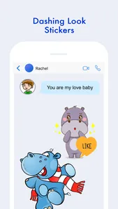 Cute Hippo Stickers screenshot 2