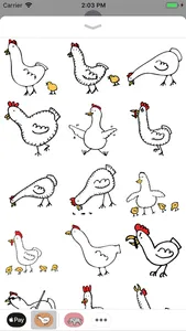 Happy Chickens Stickers screenshot 1