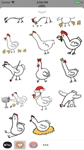 Happy Chickens Stickers screenshot 2