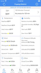 Meteo Calc: Weather Forecast screenshot 0