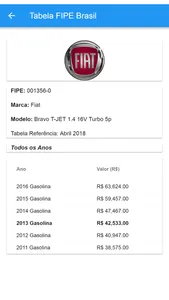 Tabela FIPE Brasil screenshot 3