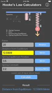 Hooke Law Calculator screenshot 4