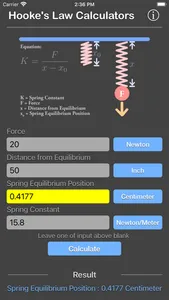 Hooke Law Calculator screenshot 7