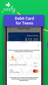 Jassby: Debit Card for Teens screenshot 0