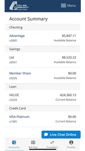 Collins Community CU Mobile screenshot 1