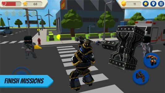 Robot Hero: City Simulator 3D screenshot 0