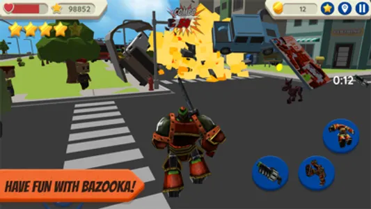 Robot Hero: City Simulator 3D screenshot 2