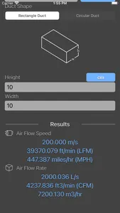 Air Flow Conversion Calculator screenshot 1