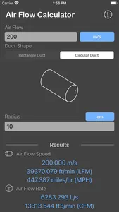 Air Flow Conversion Calculator screenshot 2