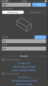 Air Flow Conversion Calculator screenshot 7