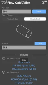 Air Flow Conversion Calculator screenshot 9