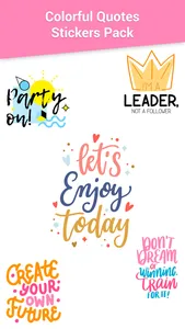 Colorful Quotes Stickers screenshot 3