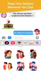 Couple Love Bird Stickers screenshot 1