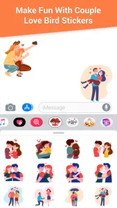 Couple Love Bird Stickers screenshot 2