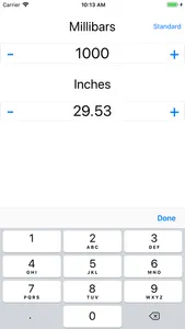 Millibar / Inches Calculator screenshot 2