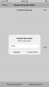 SequenceQuiz screenshot 1