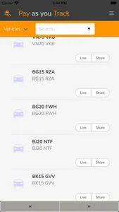 Pay as you Track - View screenshot 4