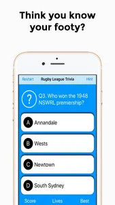 Rugby League Trivia screenshot 1