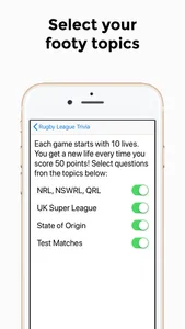 Rugby League Trivia screenshot 3