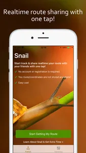 Snail - Realtime Route Sharing screenshot 0