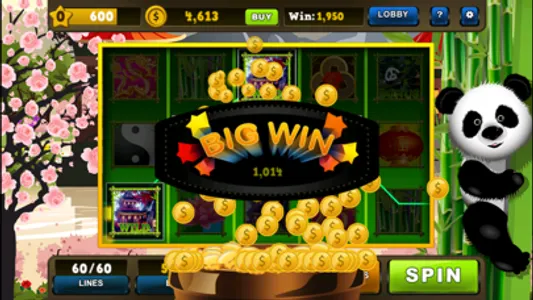 Lucky Panda Slots Casino Games screenshot 2