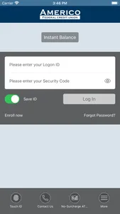 Americo Federal Credit Union screenshot 1