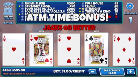Elevated Video Poker screenshot 1