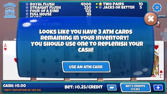 Elevated Video Poker screenshot 3