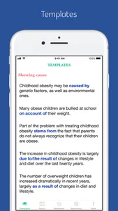 Writing templates-TOEFL, IELTS screenshot 1
