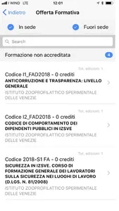 IZSVe Formazione screenshot 2