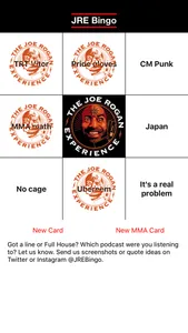 JRE Bingo screenshot 2