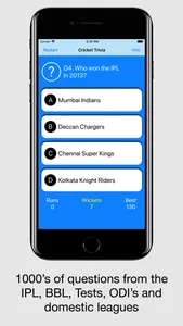 Cricket Trivia - Quiz Game screenshot 1
