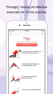 Yoggy: pregnancy yoga workouts screenshot 1