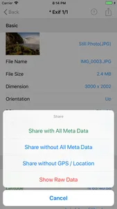 EXIF - Editor & Extension screenshot 8