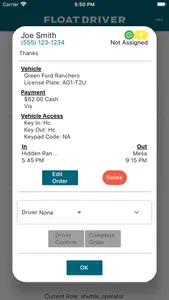 Float Driver Shuttle Services screenshot 1
