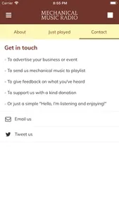 Mechanical Music Radio screenshot 1