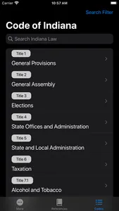 Indiana Law Codes screenshot 1